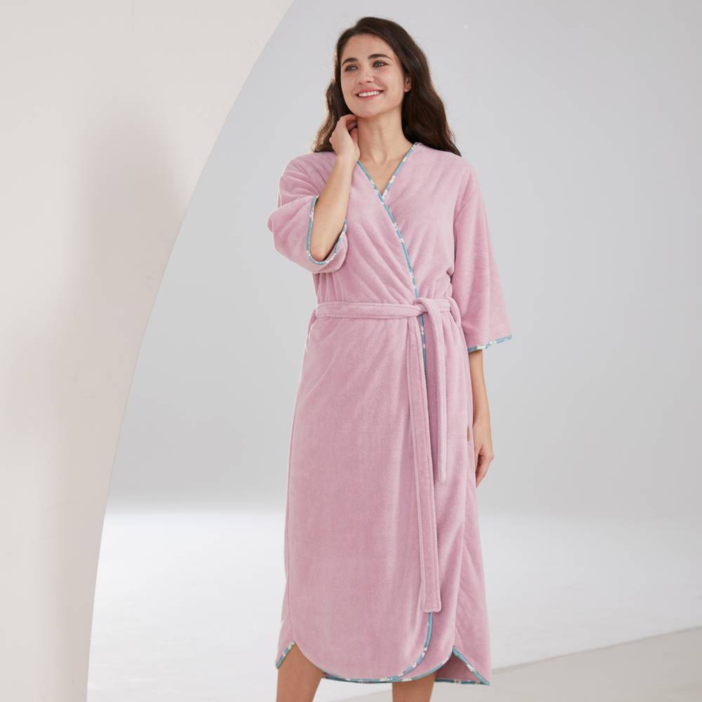 Reva Bornozu – orkide rengi - Reva bornoz